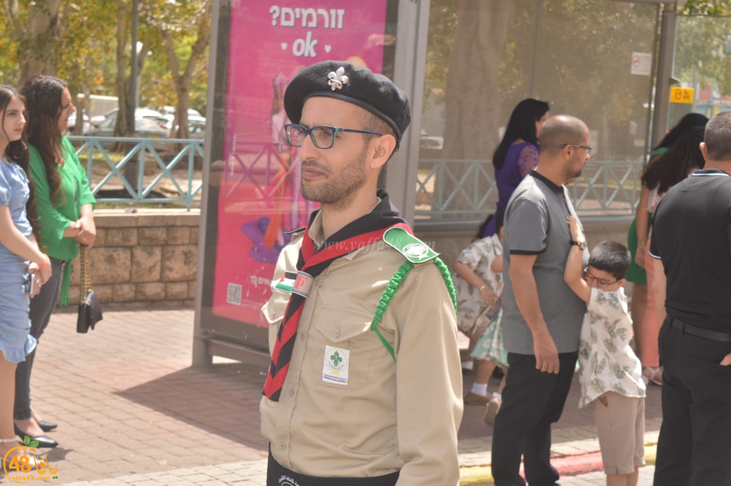 صور: استعراض كشفي ضخم في يافا بمناسبة يوم التقبيلة 